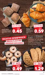 Gazetka promocyjna Kaufland - Prospekt - Gazetka - ważna od 24.04 do 24.04.2024 - strona 21 - produkty: angebot, angebote, auer, brot, brötchen, creme, Croissant, eis, gin, hörnchen, Käse, korn, Kornbrot, mehl, natur, Plunder, ring, rum, saft, schinken, Ti, vollkornbrot, weck