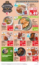 Gazetka promocyjna Kaufland - Prospekt - Gazetka - ważna od 24.04 do 24.04.2024 - strona 23 - produkty: angebot, angebote, Bau, bauchscheiben, besteck, bio, braten, cevapcici, eis, elle, fleisch, fleisch in selbstbedienung, für grill und pfanne, geschirr, gewürz, grill, grill und pfanne, hackfleisch, ilag, jungbullen, marinade, nuss, pfanne, purland, rind, rosmarin, Rückensteak, schwein, schweine, schweinefleisch, schweinenacken, schweinerücken, spargel, steak, suppe, suppen, suppenfleisch, teller, Ti, und pfanne, wein, weine, Weste