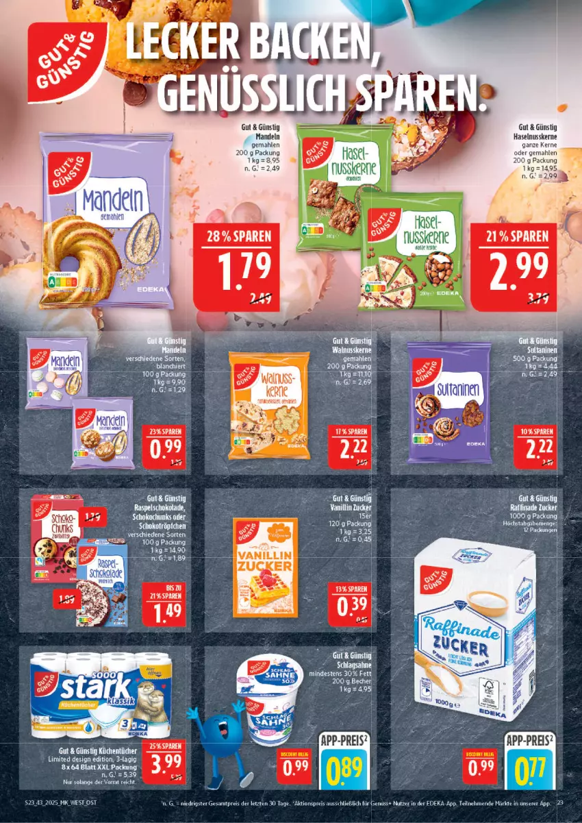 Aktueller Prospekt Marktkauf - Prospekt - von 19.10 bis 25.10.2025 - strona 23 - produkty: aktionspreis, Becher, deka, eis, haselnuss, küche, Küchen, küchentücher, mandel, mandeln, nuss, reis, Ti, tücher, ZTE