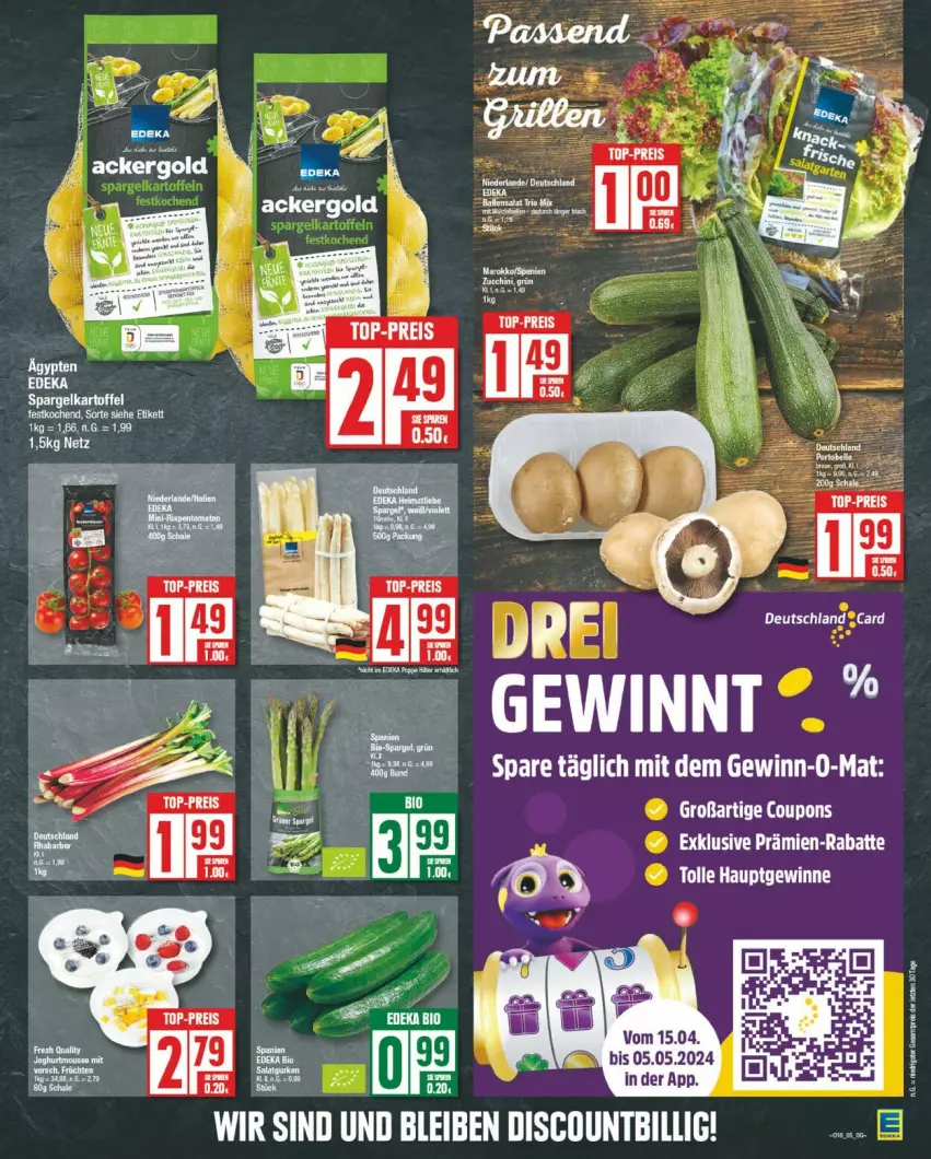 Aktueller Prospekt Edeka - Prospekte - von 15.04 bis 20.04.2024 - strona 5 - produkty: bio, coupon, coupons, eis, kartoffel, reis, spargel, Ti, top-preis