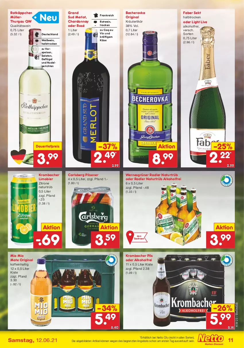 Aktueller Prospekt Netto Marken-Discount - Filial Angebote - von 07.06 bis 12.06.2021 - strona 11