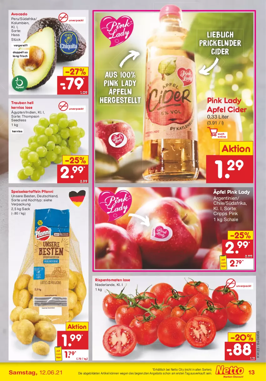 Aktueller Prospekt Netto Marken-Discount - Filial Angebote - von 07.06 bis 12.06.2021 - strona 13