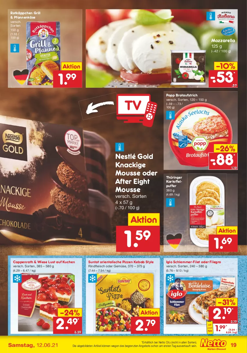 Aktueller Prospekt Netto Marken-Discount - Filial Angebote - von 07.06 bis 12.06.2021 - strona 19