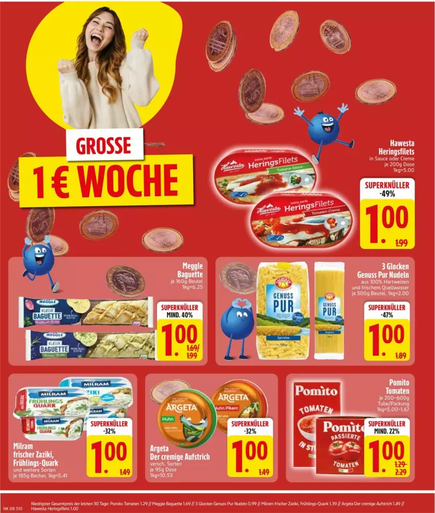 Aktueller Prospekt Edeka - Prospekte - von 17.02 bis 22.02.2025 - strona 10 - produkty: aufstrich, eis, hartweizen, nudel, nudeln, nuss, pomito, reis, tomate, tomaten, ZTE