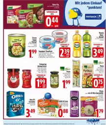 Gazetka promocyjna Edeka - Prospekte - Gazetka - ważna od 22.02 do 22.02.2025 - strona 13 - produkty: aufstrich, beutel, bio, blume, blumen, blumenöl, brot, brotaufstrich, cerealien, eintopf, eis, erasco, fisch, flasche, fusilli, genovese, hartweizen, keimöl, knorr, knorr fix, kochbeutel, korn, mazola, natur, natura, olive, oliven, olivenöl, oreo, oryza, pasta, payback, reis, reis-fit, saupiquet, Schwartau, sensations, sonnenblume, sonnenblumen, sonnenblumenöl, Spezi, suppe, thunfisch, Ti, topf, ZTE