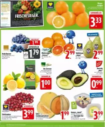 Gazetka promocyjna Edeka - Prospekte - Gazetka - ważna od 22.02 do 22.02.2025 - strona 4 - produkty: ananas, avocado, banane, Becher, beere, beeren, bio, bio-zitronen, Birnen, frucht, heidelbeere, heidelbeeren, kirsch, melone, obst, Obst und Gemüse, tafelbirnen, tafeltrauben, trauben, und gemüse, zitrone, zitronen