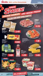 Gazetka promocyjna Famila - Prospekte - Gazetka - ważna od 06.08 do 06.08.2022 - strona 18 - produkty: Becher, bratwurst, brot, butter, eis, flasche, fleisch, gewürz, golden toast, grill, Grillmais, Käse, korn, kotelett, kräuter, kräuterbutter, Kühne, mais, meggle, natur, pfanne, pfannen, pfannenkäse, Popp, rostbratwurst, salat, salate, schnitten, schwein, schweine, schweinefleisch, Ti, toast, Toastbrot, und pfanne, wein, weine, wurst