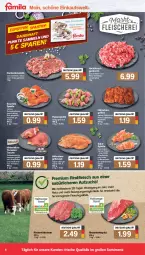 Gazetka promocyjna Famila - Prospekte - Gazetka - ważna od 06.08 do 06.08.2022 - strona 4 - produkty: eis, fleisch, gewürz, grill, hackfleisch, hackfleisch gemischt, Hähnchenfleisch, hirtenkäse, hüftsteak, Käse, kotelett, lachs, mac, marinade, natur, pute, rind, rinder, rindfleisch, rwe, schnitten, schwein, schwein und rind, schweine, schweinefleisch, Schweinelachs, steak, tafelspitz, Tasche, taschen, Ti, tisch, tomate, tomaten, wein, weine