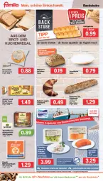 Gazetka promocyjna Famila - Prospekte - Gazetka - ważna od 06.08 do 06.08.2022 - strona 8 - produkty: backwaren, baguette, baguettes, brandt, brot, brötchen, butter, Croissant, eis, Faktu, filet, garnelen, Geflügel, golden toast, karotten, korn, kräuter, kuchen, lachs, lachsfilet, Laugencroissant, marinade, Markenzwieback, mehrkornbrötchen, pfanne, Pumpernickel, regal, reis, Schal, Schale, spitzenqualität, stube, Ti, toast, uhr, waffeln