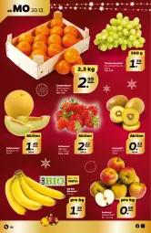 Gazetka promocyjna Netto - Angebote ab Montag - Gazetka - ważna od 24.12 do 24.12.2021 - strona 2 - produkty: banane, bananen, beere, beeren, bio, clementinen, erdbeere, erdbeeren, galiamelone, kiwi, melone, Ti, trauben