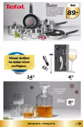 Gazetka promocyjna Netto - Angebote ab Montag - Gazetka - ważna od 24.12 do 24.12.2021 - strona 23 - produkty: decke, Deckel, edelstahl, eis, elle, , geschirr, Geschirr-Set, Glasdeckel, Gläser, herdarten, Karaffe, mikrowelle, pfanne, pfannen, ring, schüssel, tefal, thermometer, Ti, wein, whisky