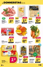 Gazetka promocyjna Netto - Angebote ab Montag - Gazetka - ważna od 24.12 do 24.12.2021 - strona 26 - produkty: actimel, beste butter, brötchen, butter, danone, , frau antje, Geflügel, geschnetzeltes, gin, Kaiser, mango, natur, olive, oliven, original wagner, pizza, schwein, schweine, suppe, suppen, Ti, wagner, wein, weine, Zelt