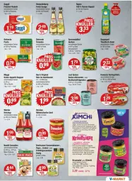 Gazetka promocyjna Vmarkt - Prospekte - Gazetka - ważna od 08.10 do 08.10.2025 - strona 7 - produkty: Bau, Ben’s Original, beutel, bier, cerealien, chili, develey, eis, erde, essig, filet, filets, fisch, flasche, frischei-nudeln, gaggli, gewürz, gin, gurke, gurken, hawesta, hengstenberg, hering, Herings, heringsfilets, ilag, ingwer, je 250-g-packung, kartoffel, ketchup, kochbeutel, Kraut, krautsalat, LG, limette, mac, maggi, Mett, mit paprika, nudel, nudeln, orange, paprika, pasta, rapso, rapsöl, reines rapsöl, reis, ring, salat, salate, saupiquet, senf, snack, spreewaldhof, suppe, suppen, thunfisch, Ti, tomate, tomaten