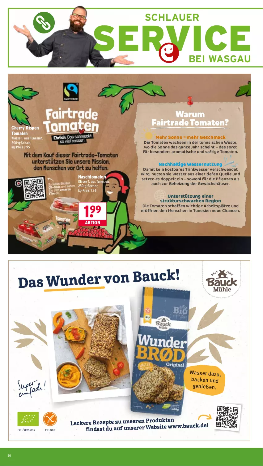 Aktueller Prospekt Wasgau - von 13.04 bis 18.04.2026 - strona 20 - produkty: auer, Bau, Becher, eis, elle, mac, pflanze, pflanzen, reis, rezept, rezepte, rum, saft, Schal, Schale, Ti, tisch, tomate, tomaten, wasser