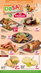 Gazetka promocyjna Wasgau - Gazetka - ważna od 18.04 do 18.04.2026 - strona 24 - produkty: angebot, angebote, auer, braten, Brei, curry, emmentaler, filet, gewürz, gin, gouda, grill, hartkäse, Käse, käsetheke, Knödel, mac, marinade, Mett, mettwurst, natur, nuss, pril, rind, rinder, rinder-rouladen, rouladen, Rückenbraten, rwe, schwein, schweine, schweinerücken, Semmel, Semmelknödel, steiner, Ti, wein, weine, wurst