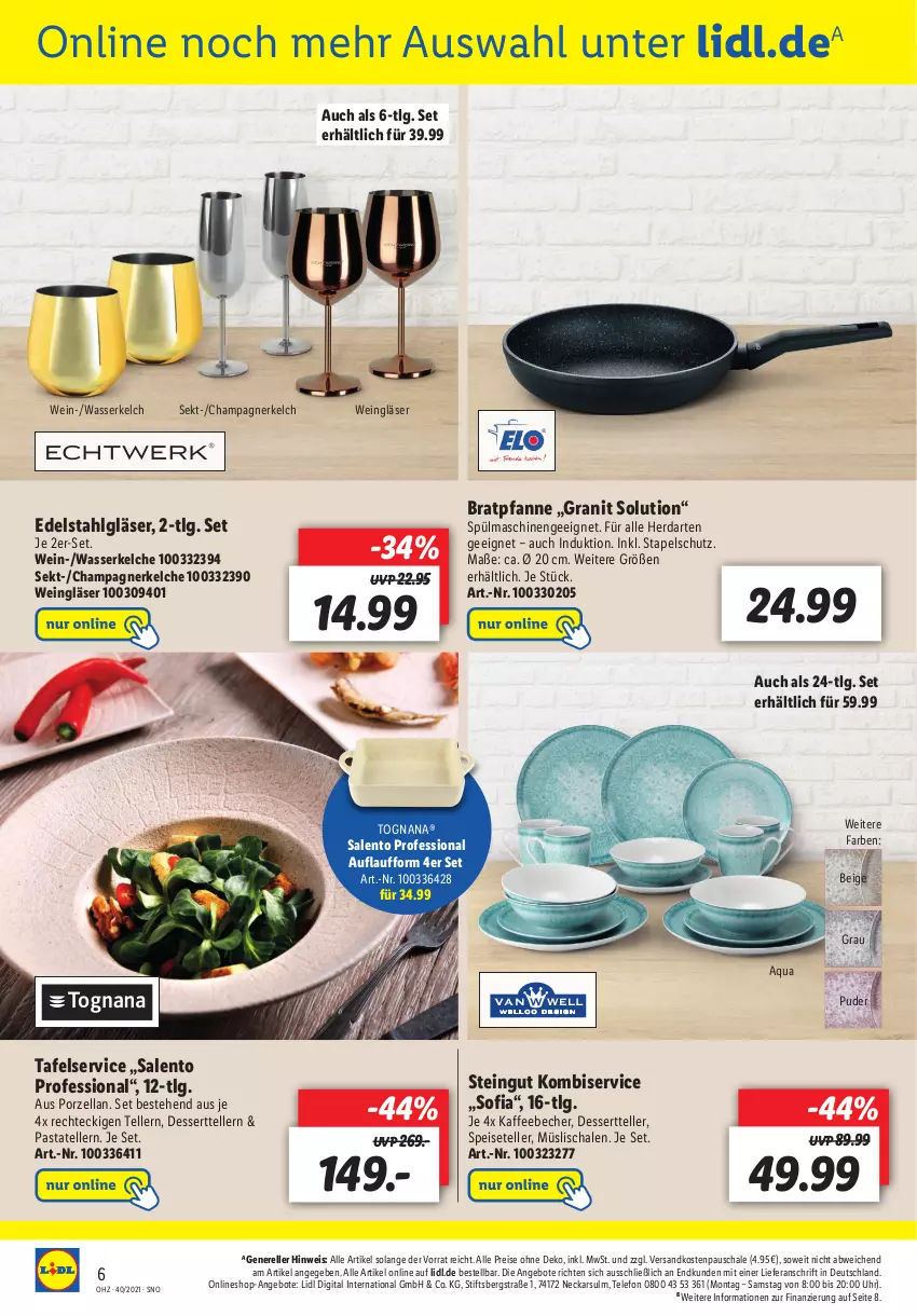 Aktueller Prospekt Lidl - Onlineshop-Highlights der Woche - von 25.09 bis 10.10.2021 - strona 6