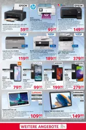 Gazetka promocyjna Selgros - Nonfood - Gazetka - ważna od 07.06 do 07.06.2023 - strona 21 - produkty: akku, Apple, auer, auto, Betriebssystem, brot, brother, digitalkamera, drucker, dual-sim, eis, elle, ente, epson, frontkamera, hauptkamera, kamera, lack, Laserdrucker, microsd, multifunktionsdrucker, nokia, papier, Ria, rwe, Samsung, sim, smartphone, spee, speicherkarte, tablet, Ti, tisch, touchscreen, usb, Yo