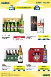 Gazetka promocyjna Metro - Wochen-Angebote Händler - Gazetka - ważna od 01.11 do 01.11.2025 - strona 5 - produkty: angebot, axe, bier, bio, bionade, coca-cola, cola, eis, eistee, erdinger, flasche, getränk, getränke, Metro, metro gastro, Palette, pils, pilsener, pilsner, pilsner urquell, reis, tee, Ti, tiefpreis, veltins, veltins pilsener