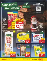 Gazetka promocyjna Netto Marken-Discount - Filial-Angebote - Gazetka - ważna od 05.11 do 05.11.2022 - strona 13 - produkty: angebot, auer, bestpreis, bio, braun, dauertiefpreis, drink, eis, goldsaft, grafschafter, hafer, kokos, Kokosfett, kuchen, Lebkuchen, reis, rezept, rezepte, rohrzucker, saft, schoko, schokolade, sirup, tafelschokolade, Ti, tiefpreis, weihnachten, würfel, ZTE, zucker