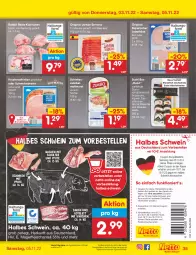 Gazetka promocyjna Netto Marken-Discount - Filial-Angebote - Gazetka - ważna od 05.11 do 05.11.2022 - strona 35 - produkty: angebot, Bau, bestpreis, braten, coupon, eis, elle, erde, fleisch, geback, gin, ingwer, jamón serrano, Käse, kotelett, Krustenschinken, küche, Küchen, leberkäs, leberkäse, meersalz, Mett, mettwurst, reis, rel, Ria, salz, sauce, schinken, schwein, schweine, schweinebraten, serrano, soja, sojasauce, Sushi, Ti, Wakame, wasa, wein, weine, wurst, ZTE, zwiebel, zwiebelmettwurst