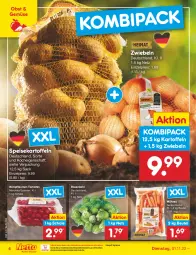 Gazetka promocyjna Netto Marken-Discount - Filial-Angebote - Gazetka - ważna od 05.11 do 05.11.2022 - strona 4 - produkty: bestpreis, beutel, eis, kartoffel, kartoffeln, möhren, ndk, obst, pflaume, pflaumen, reis, rosen, Rosenkohl, sac, Schal, Schale, speisekartoffeln, Ti, tomate, tomaten, zwiebel, zwiebeln