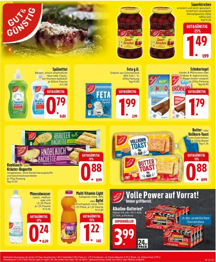 Aktueller Prospekt Edeka - Prospekte - von 13.01 bis 18.01.2025 - strona 23 - produkty: auer, butter, eis, ente, erde, feta, kirsch, kirsche, kirschen, knoblauch, kräuter, reis, sauerkirschen, spülmittel, tee, Ti, toast, ZTE, zucker