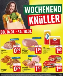 Gazetka promocyjna Edeka - Prospekte - Gazetka - ważna od 18.01 do 18.01.2025 - strona 27 - produkty: beutel, braten, burger, creme, eier, filet, filets, Frühstücksspeck, gaggli, hartweizen, hawesta, hering, Herings, heringsfilets, hinterschinken, nudel, nudeln, nuss, regensburger, ring, sauce, Schal, Schale, schinken, schnitzel, schwein, schweine, Speck, wein, weine