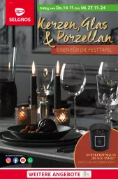 Gazetka promocyjna Selgros - Kerzen, Glas & Co. - Gazetka - ważna od 27.11 do 27.11.2024 - strona 1 - produkty: angebot, angebote, Duftkerze, kerze, lack, LG