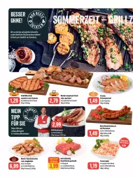 Gazetka promocyjna Feneberg - Prospekte - Gazetka - ważna od 29.07 do 29.07.2023 - strona 2 - produkty: bockwurst, bratwurst, chili, discount, eis, emmi, fleisch, geschnetzeltes, grill, hackfleisch, hackfleisch gemischt, Holz, jungbullen, mac, pute, putenschnitzel, rind, rinder, Rinderbratwurst, rum, rumpsteak, salat, Schal, Schale, schnitzel, schwein, steak, Ti, tisch, wein, wurst, wurst in selbstbedienung, Zelt