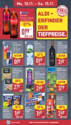 Gazetka promocyjna Aldi Nord - Von Montag - Gazetka - ważna od 15.11 do 15.11.2025 - strona 10 - produkty: aldi, angebot, angebote, brezel, Brezeln, coca-cola, cola, d'oro, drink, eis, elle, flasche, flieder, frucht, fruchtsaft, holunder, ingwer, knoppers, natur, pistazien, Pretzel, red bull, reis, rel, riegel, ritter, ritter sport, rotwein, saft, Sport, storck, teller, Ti, tiefpreis, volvic, wasser, wein, zucker