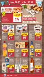 Gazetka promocyjna Aldi Nord - Von Montag - Gazetka - ważna od 15.11 do 15.11.2025 - strona 14 - produkty: alkohol, apfel, Apfelstrudel, aus der tiefkühlung, Becher, beutel, blätterteig, brezel, Brezeln, decke, eier, eimer, eis, erfrischungsgetränk, flasche, getränk, gewürz, gin, kakao, kräuter, kräuterlikör, likör, limo, Maus, nuss, obst, Obstbrand, ohne alkohol, Paula, paulaner, rum, salz, Schaumzucker, schoko, schokolade, Spezi, Strudel, südtiroler, Ti, waffeln, Wild, Zartbitterschokolade, ZTE, zucker