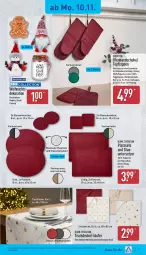 Gazetka promocyjna Aldi Nord - Von Montag - Gazetka - ważna od 15.11 do 15.11.2025 - strona 21 - produkty: Bau, baumwolle, Crofton, decke, dekoration, dell, elle, gin, handschuhe, Läufer, Mode, Ofen, reine baumwolle, Ria, schuhe, teller, Ti, tisch, tischdecke, tischläufer, topf, Untersetzer, wolle, ZTE