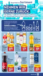 Gazetka promocyjna Aldi Nord - Von Montag - Gazetka - ważna od 15.11 do 15.11.2025 - strona 33 - produkty: aldi, alkohol, Alwa, apfel, apfelsaft, auer, cola, eis, flasche, getränk, getränke, joghur, joghurt, lebensmittel, mineralwasser, pils, Quellbrunn, reis, saft, smoothie, Ti, tiefpreis, wasser