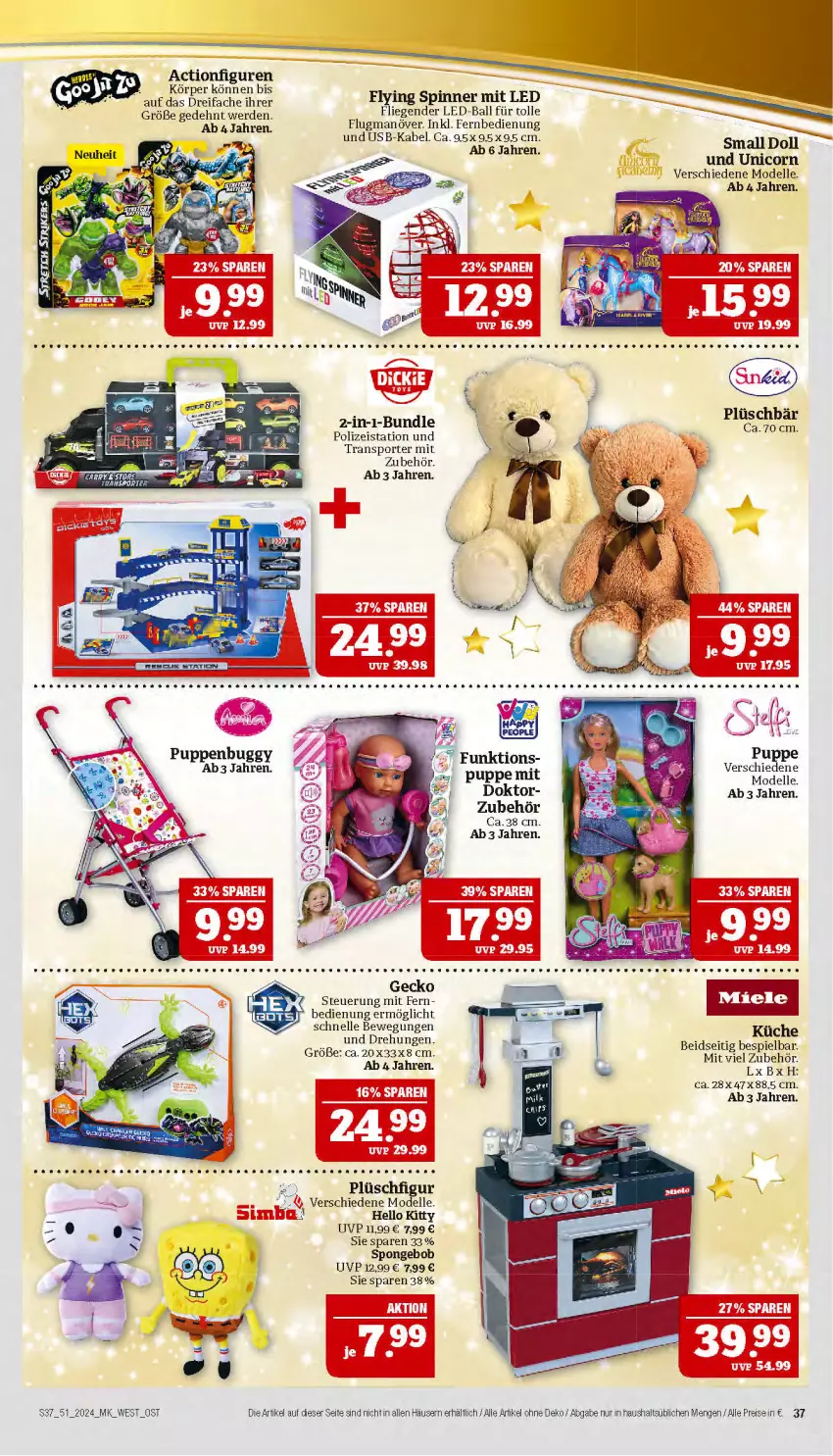 Aktueller Prospekt Marktkauf - Prospekt - von 15.12 bis 21.12.2024 - strona 37 - produkty: ball, Buggy, dell, eis, elle, fernbedienung, küche, Liege, Mode, Plüsch, Puppe, reis, Sport, Ti, usb