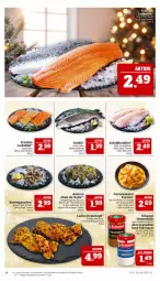 Gazetka promocyjna Marktkauf - Prospekt - Gazetka - ważna od 21.12 do 21.12.2024 - strona 12 - produkty: auer, aust, Austern, braten, chili, dressing, eis, elle, filet, fisch, forelle, frischfisch, garnelen, gewürz, ideal zum braten, kokos, kokosmilch, lachs, lachsfilet, meerrettich, milch, natur, pfanne, pfannen, reis, rel, Rettich, riesengarnelen, rwe, sahne, salat, sauce, Schal, Schale, schamel, senf, Ti, tisch, ZTE