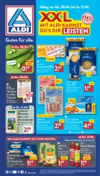 Gazetka promocyjna Aldi Nord - Von Montag - Gazetka - ważna od 13.04 do 13.04.2024 - strona 1 - produkty: Alaska-Seelachs, Alaska-Seelachsfilet, aldi, aus der tiefkühlung, beutel, brustfilet, butter, cin, drink, eis, erde, filet, fisch, fischstäbchen, flasche, gewürz, gin, gurke, hartweizen, Hela, hortensie, hortensien, Hortensienerde, Käse, kerrygold, ketchup, lachs, lachsfilet, LG, Mett, pasta, reis, seelachsfilet, Streichzart, Ti, weihenstephan, ZTE