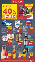 Gazetka promocyjna Aldi Nord - Von Montag - Gazetka - ważna od 13.04 do 13.04.2024 - strona 31 - produkty: asti, Becher, black label, blended scotch, blended scotch whisky, bohne, bohnen, cin, creme, ecco, ehrmann, eis, elle, flasche, frucht, fruchtsecco, getränk, gin, joghur, joghurt, johnnie walker, kaffee, kaffee ganze bohnen, lack, LG, mac, mars, mascarpone, milch, monte, nuss, rahmjoghurt, Rauch, reis, rohschinken, rotkäppchen, schinken, schoko, scotch, scotch whisky, sim, Spezi, starbucks, teller, Ti, tisch, vanille, weihenstephan, whisky, zott, Zott Monte, ZTE