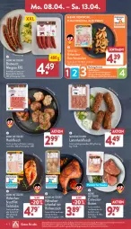 Gazetka promocyjna Aldi Nord - Von Montag - Gazetka - ważna od 13.04 do 13.04.2024 - strona 4 - produkty: aldi, braten, bratwurst, brustfilet, eis, entrecôte, filet, fleisch, geschnetzeltes, gin, grill, hackfleisch, henkel, Heu, lamm, reis, Ria, rind, rwe, schenkel, schwein, steak, steaks, Ti, wein, wurst, Zelt, ZTE