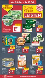 Gazetka promocyjna Aldi Nord - Von Montag - Gazetka - ważna od 13.04 do 13.04.2024 - strona 6 - produkty: activia, aldi, angebot, angebote, aus der tiefkühlung, backfisch, beanz, bohne, bohnen, bresso, chavroux, danone, danone activia, dell, eis, elle, finesse, fisch, fleisch, frikadellen, frischkäse, geback, gin, heinz, herta, herta finesse, Käse, milch, Nordsee, reis, saft, sauce, schwein, schweine, schweinefleisch, Spezi, Ti, tomate, tomaten, tomatensauce, weichkäse, wein, weine, Weiße Bohnen