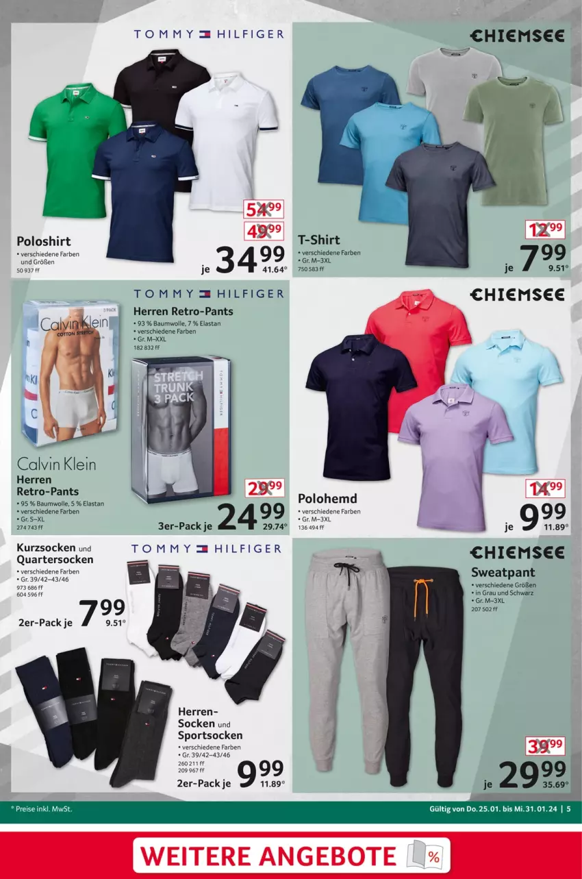 Aktueller Prospekt Selgros - Non Food - von 25.01 bis 31.01.2024 - strona 5 - produkty: Bau, baumwolle, eis, hemd, Pants, poloshirt, reis, shirt, socken, Sport, sportsocken, T-Shirt, Ti, wolle