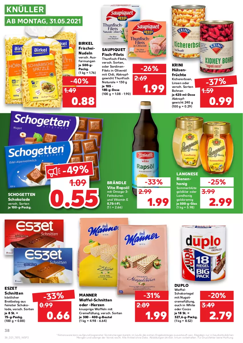 Aktueller Prospekt Kaufland - Gültig vom 27.05.2021 bis 02.06.2021 - von 27.05 bis 02.06.2021 - strona 38