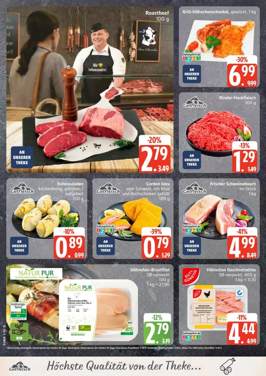 Aktueller Prospekt Edeka - Prospekte - von 16.03 bis 21.03.2026 - strona 12 - produkty: Bau, beef, brustfilet, filet, geschnetzeltes, gewürz, grill, hähnchen-brustfilet, hähnchenbrust, hähnchenschenkel, henkel, roastbeef, schenkel, schwein, schweine, Schweinebauch, wein, weine, Zelt