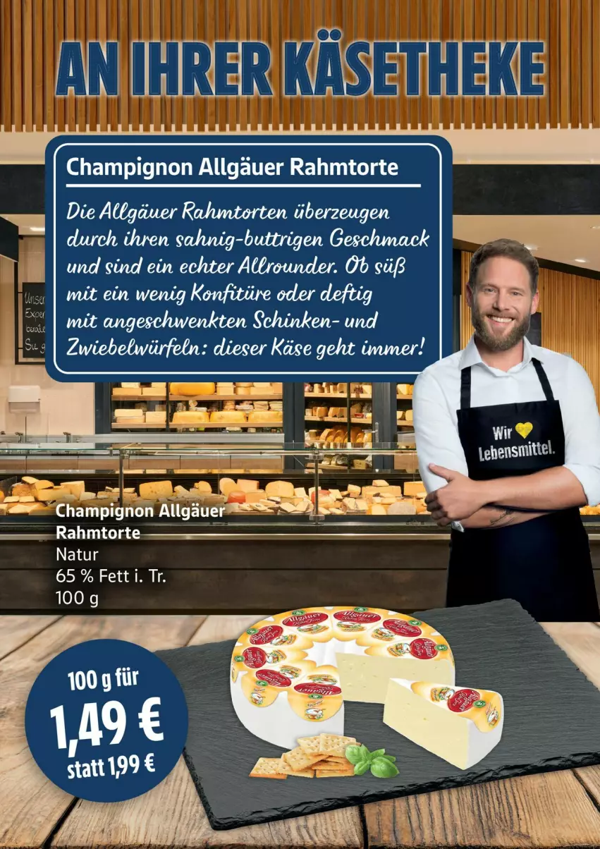 Aktueller Prospekt Edeka - Prospekte - von 16.03 bis 21.03.2026 - strona 15 - produkty: Käse, LG, mac, natur, schinken, tee, torte, würfel, Zelt, zwiebel