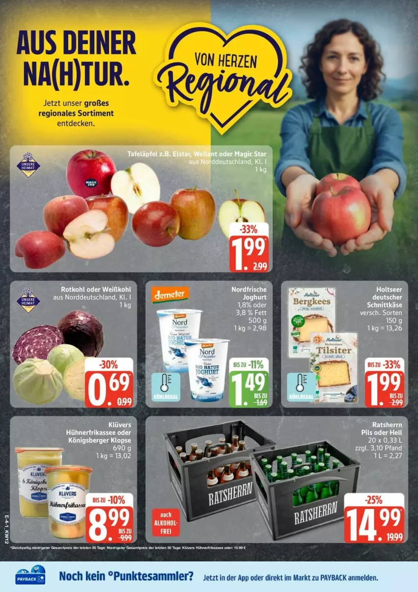 Aktueller Prospekt Edeka - Prospekte - von 16.03 bis 21.03.2026 - strona 4 - produkty: natur, payback, tee, tesa