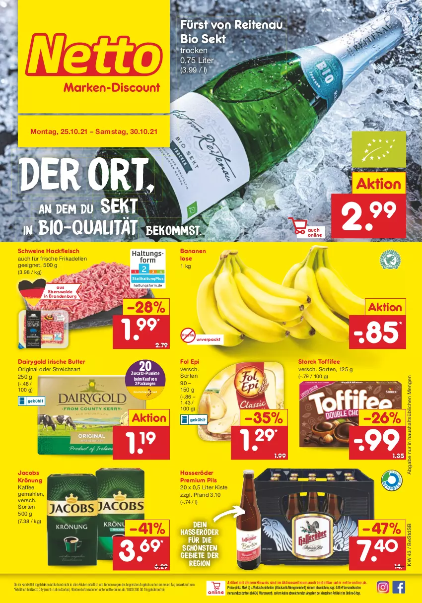 Aktueller Prospekt Netto Marken-Discount - Filial Angebote - von 25.10 bis 30.10.2021 - strona 1