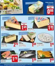 Gazetka promocyjna Edeka - Prospekte - Gazetka - ważna od 10.02 do 10.02.2024 - strona 16 - produkty: Allmikäs, creme, elle, emmentaler, filet, forelle, galbani, gorgonzola, gurke, gurken, hartkäse, hering, Herings, Heringshappen, Heu, heumilch, intenso, joghur, joghurt, Käse, LG, Makrele, mascarpone, milch, mit zwiebeln, rel, ring, schweizer hartkäse, senf, zwiebel, zwiebeln