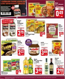 Gazetka promocyjna Edeka - Prospekte - Gazetka - ważna od 10.02 do 10.02.2024 - strona 18 - produkty: aceto, aceto balsamico, balsam, balsamico, buch, cerealien, creme, ehrmann, eis, essig, flasche, heinz, keimöl, mac, maggi, maggi fix, mazola, Mode, nuss, nuss-nugat-creme, nutella, ravioli, salat, suppe, Ti, tomate, tomaten, ZTE