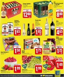 Gazetka promocyjna Edeka - Prospekte - Gazetka - ważna od 10.02 do 10.02.2024 - strona 27 - produkty: auer, beere, beeren, beutel, bier, cola, deit, Dickmann's, erdinger, flasche, freixenet, hanuta, himbeer, himbeere, himbeeren, Kraut, Kühne, limo, limonade, merl, merlot, milch, nuss, Pinot, pinot grigio, riegel, rotkohl, tafeltrauben, Ti, trauben, zucker