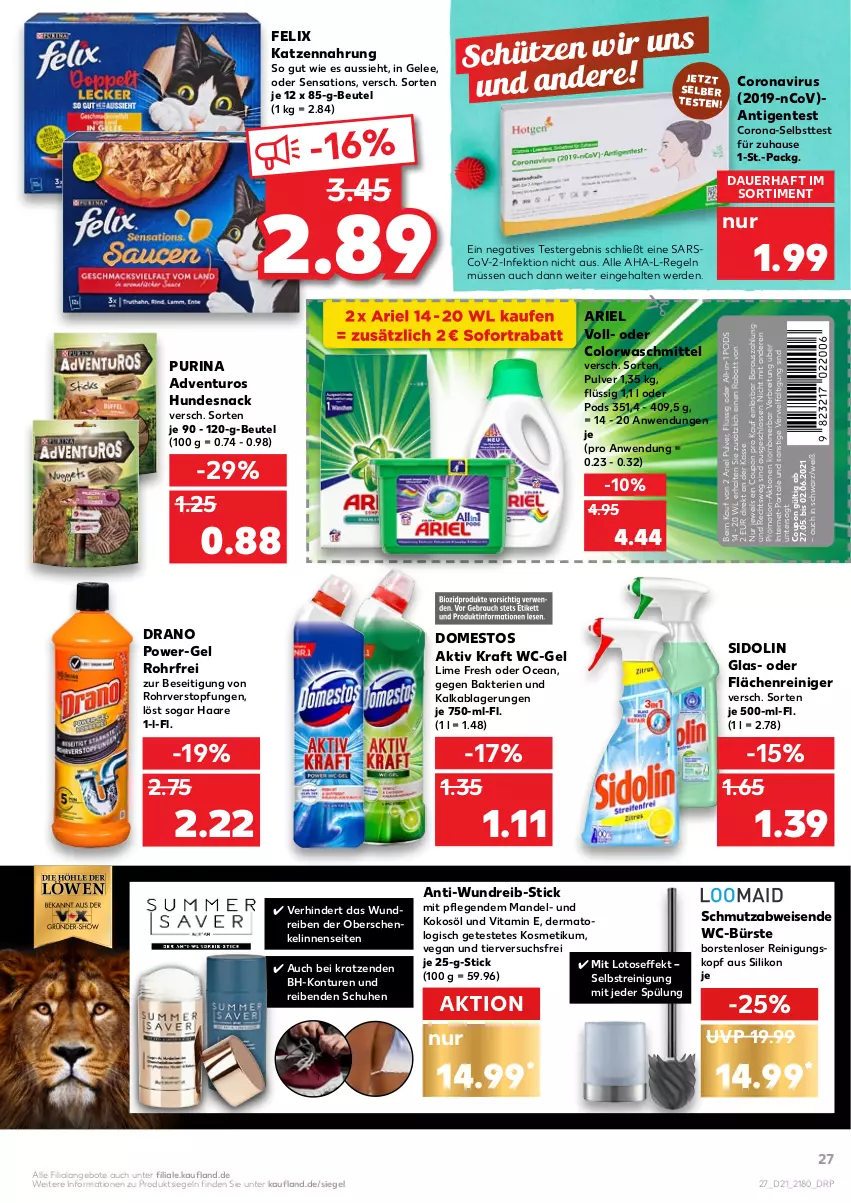 Aktueller Prospekt Kaufland - Gültig vom 27.05.2021 bis 02.06.2021 - von 27.05 bis 02.06.2021 - strona 27