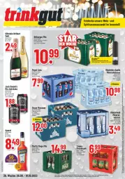 Gazetka promocyjna Trinkgut - Gazetka - ważna od 01.10 do 01.10.2022 - strona 1 - produkty: Alwa, angebot, angebotspreis, aperitif, aperol, bitburger, bitburger pils, brillant sekt, burger, cola, decke, deka, deutschlandcard, eis, elle, ente, erde, flasche, frucht, fruchtsaft, getränk, getränke, jack daniel, Jack Daniel’s, LG, mineralwasser, pepsi, Pepsi Cola, pfeffer, Pfeffermühle, pils, reis, rheinfels quelle, saft, salz, sekt, söhnlein, söhnlein brillant, spirituosen, Ti, uhr, wasser, wein, whiskey